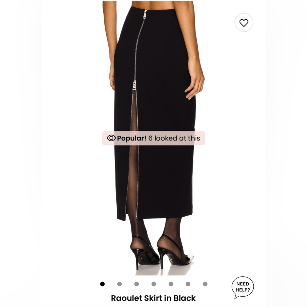 Rue Sophie Raoulet Black Midi Skirt
